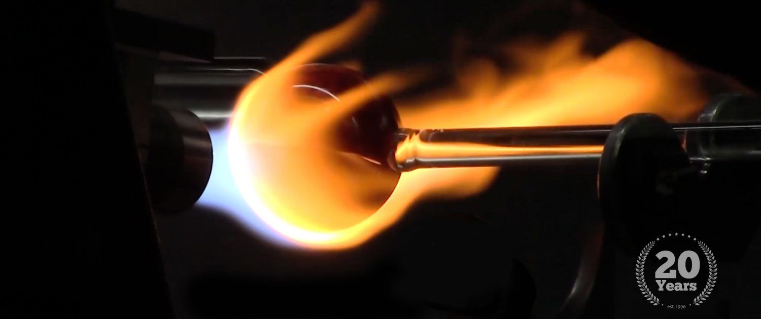 Internal Fire Glass Handcrafted borosilicate glass art by Scott