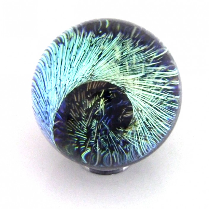 Dichroic Swirl (2.5inch) Internal Fire Glass