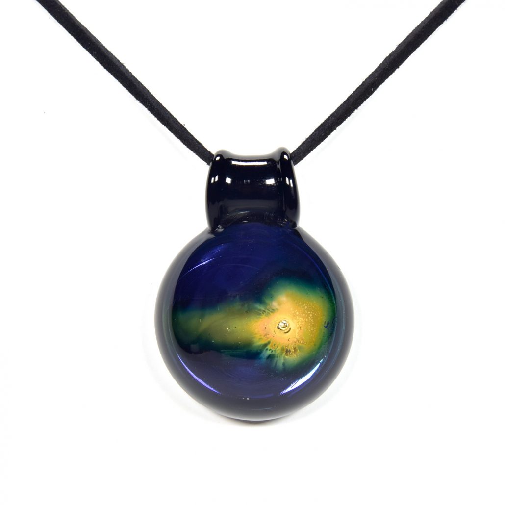 Dichroic Swirl Internal Fire Glass