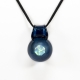 Warm Blue Octagon Opal pendant