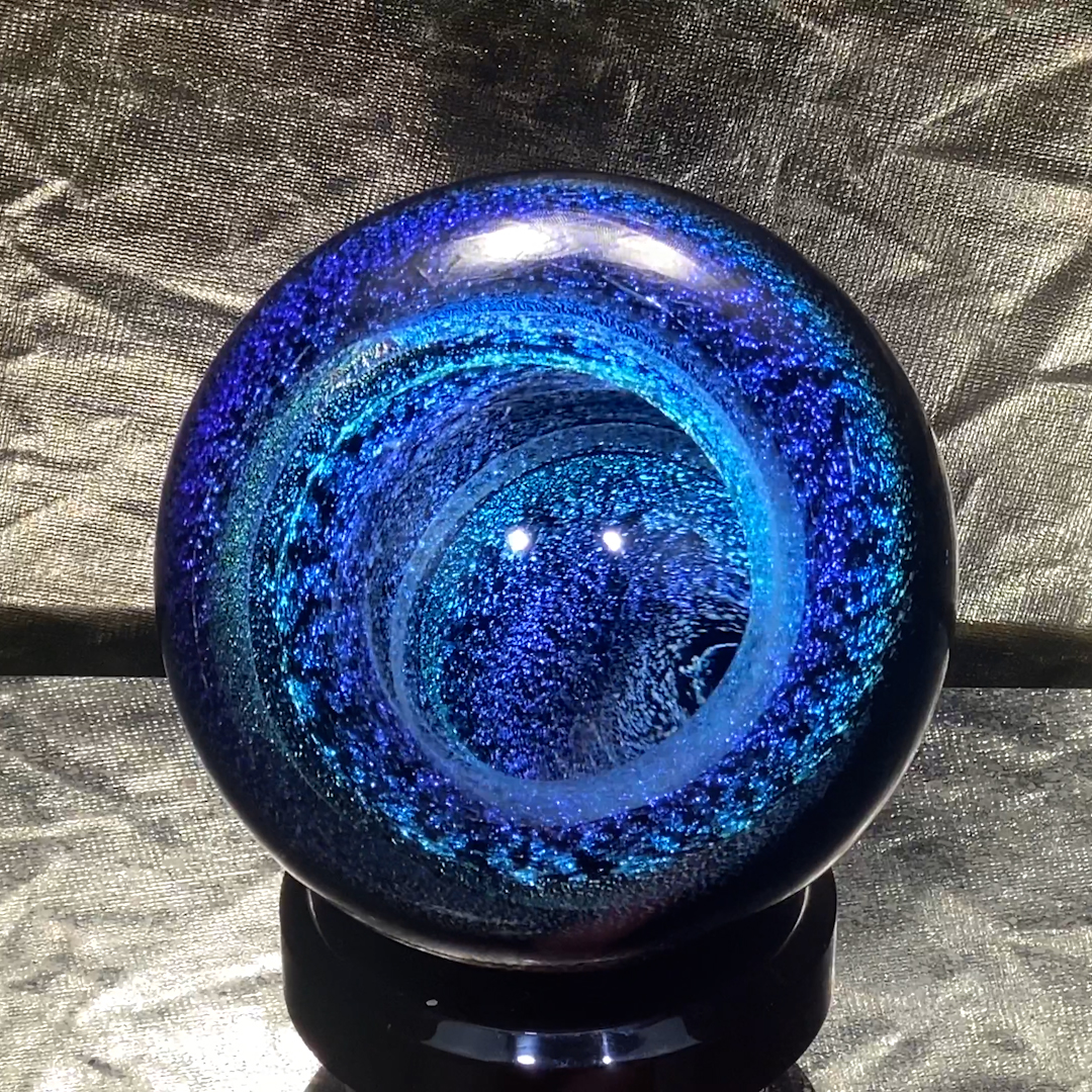 Dichroic Vortex Internal Fire Glass