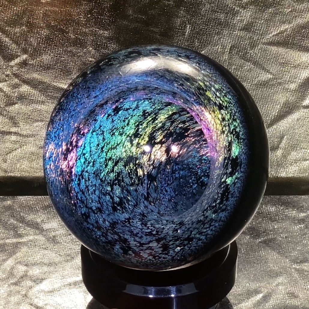 Dichroic Vortex (4") Internal Fire Glass