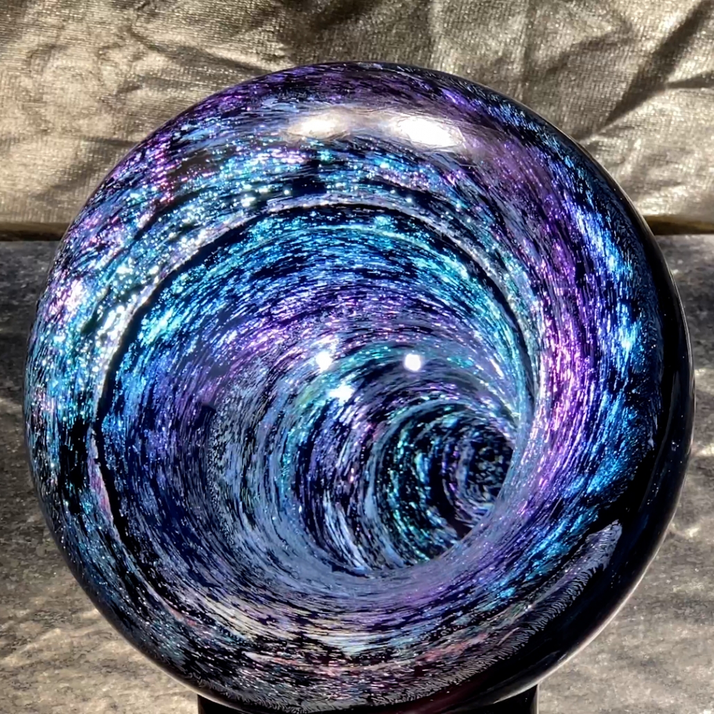 Dichroic Vortex (3inch) Internal Fire Glass