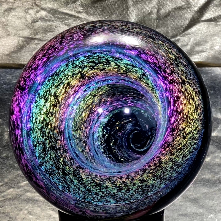 Dichroic Vortex with Opal (3inch) Internal Fire Glass